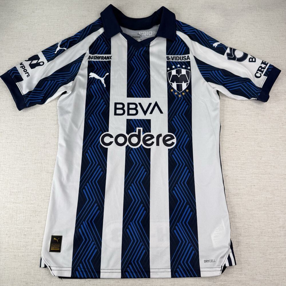 Puma Monterrey Rayados Leagues Cup Home Soccer Jersey Mens Size S Player Issue